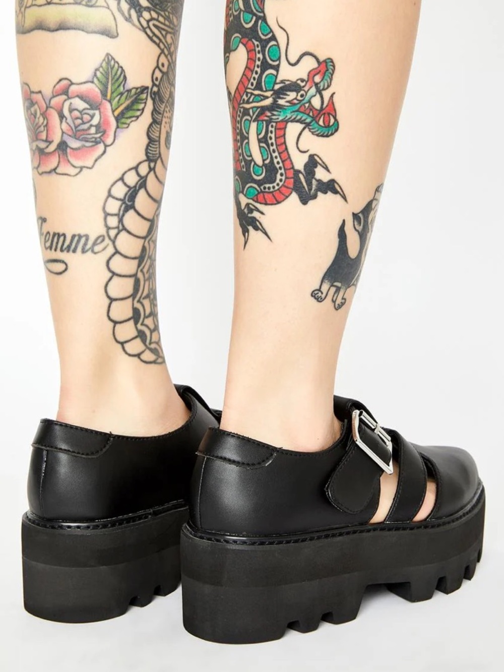 T.U.K. Big Buckle Dino Lug Sandals - Picture 4 of 7